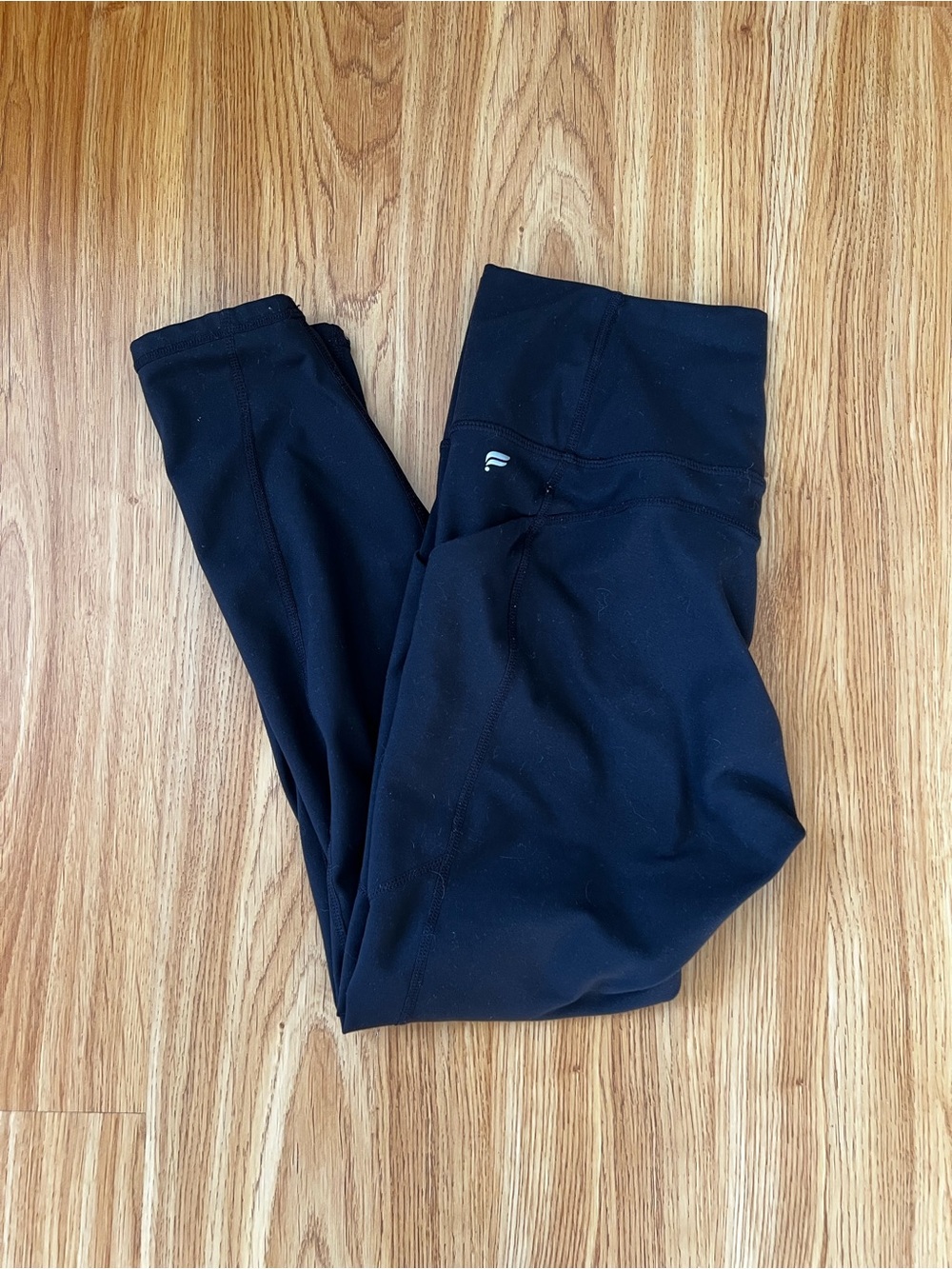 Black Fabletics 7/8 Length Leggings with Pockets